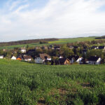 Blick vom Berg auf Faller und Unterdorf