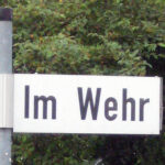 Strooßeschild Im Wehr